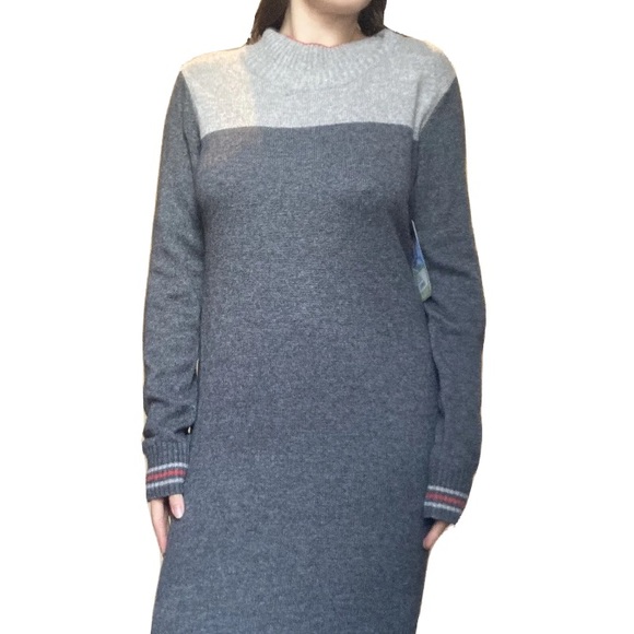 New Sherpa Adventure Fair Isle Womens Hanita Kharani Sweater Dress S Merino Wool - Picture 1 of 10